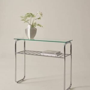 WALLE sideboard 32×100 cm Krom/glas