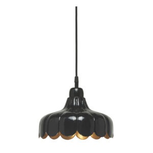 WELLS Taklampa Svart 24cm