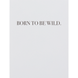 WILD poster 30×40 cm Svart/vit