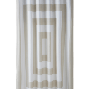 WILLIAM duschdraperi Beige/vit