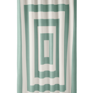 WILLIAM duschdraperi Grågrön/vit