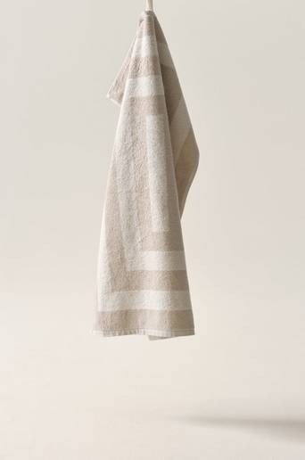 WILLIAM handduk 50×70 cm Beige/vit