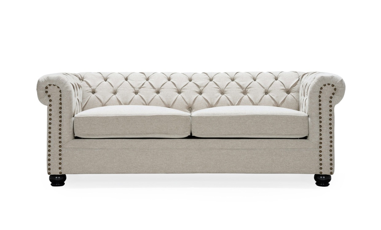 WINDSOR Chesterfield Bäddsoffa Beige