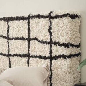 WINK sänggavel 160 cm Svart/vit