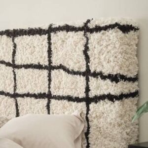 WINK sänggavel 180 cm Svart/vit