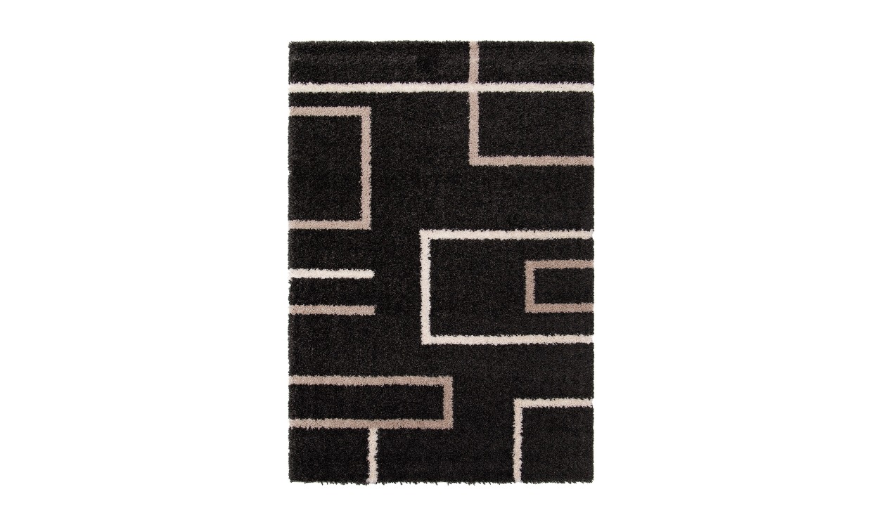 WINNIE BRICK Matta 200×290 Svart