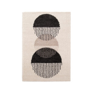 WINNIE CIRCLE Matta 160×230 Svart