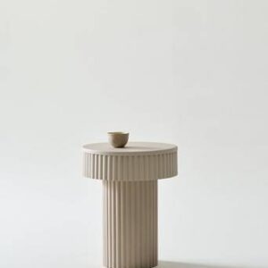 WINTON sidobord ø 36 cm Beige