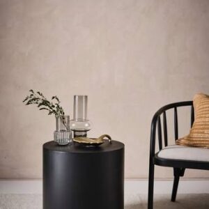 WITTEN sidobord ø 45 cm Svart