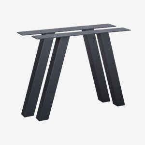 WOOOD – Bordsben Tablo Utomhus 2-pack – Svart – Matbord utomhus – Från Homeroom