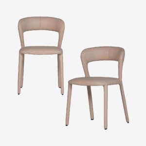 WOOOD – Noble matstol – set om 2 – Beige – Stolar – Från Homeroom