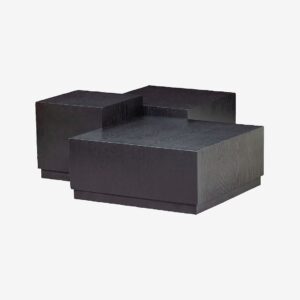 WOOOD – Set med 3 sidobord Pim – Svart – Småbord – Från Homeroom