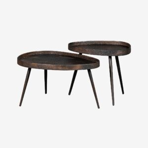 WOOOD – Sidobord Set Crude – Brons – Avlastningsbord & sidobord – Från Homeroom