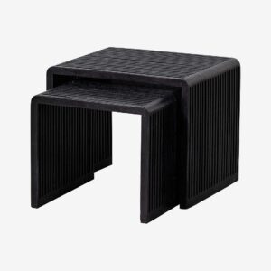 WOOOD – Sidobord Uppsättning Willa – Svart – Avlastningsbord & sidobord – Från Homeroom