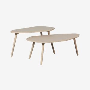 WOOOD – Sidobord uppsättning Davina – Grå – Avlastningsbord & sidobord – Från Homeroom
