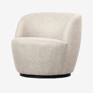 WOOOD – Snurrfåtölj Serra – Vit – Fåtöljer – Från Homeroom