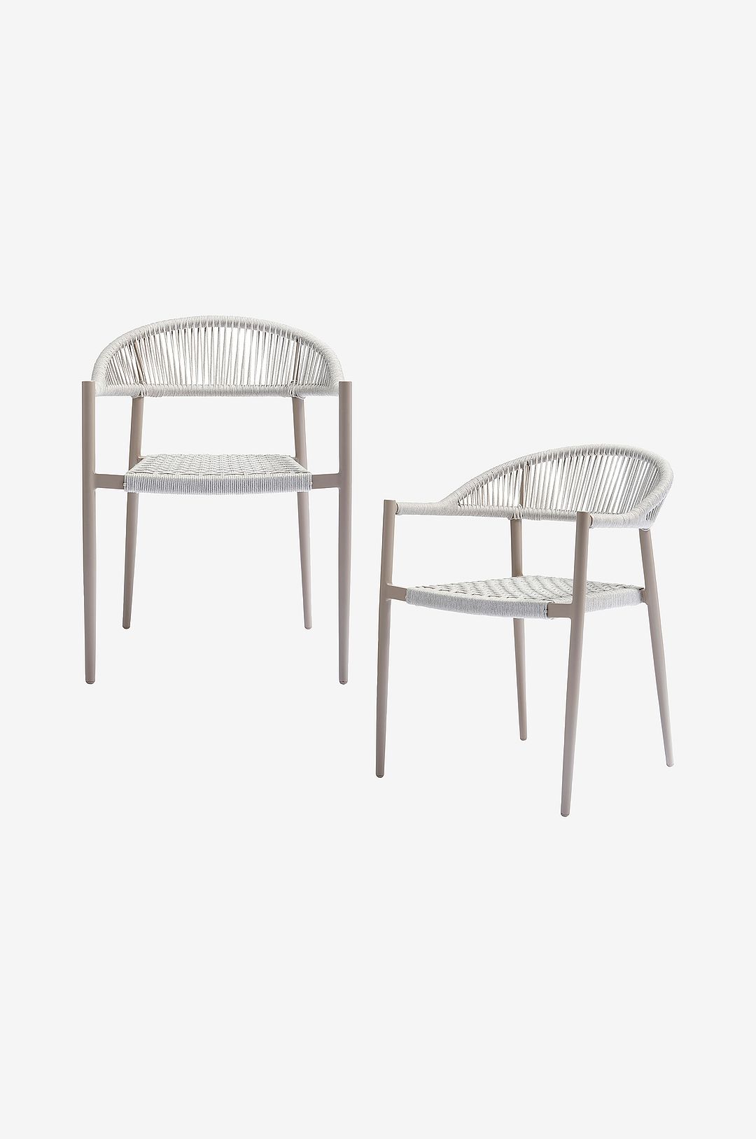 WOOOD – Trädgårdsstol – Uppsättning om 2 – Grå – Utestolar & pallar – Från Homeroom