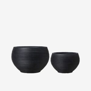 Wikholm Form – Kruka Alima S/2 – Svart – Krukor & vaser – Från Homeroom