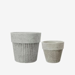 Wikholm Form – Kruka Anita S/2 – Grå – Krukor & vaser – Från Homeroom