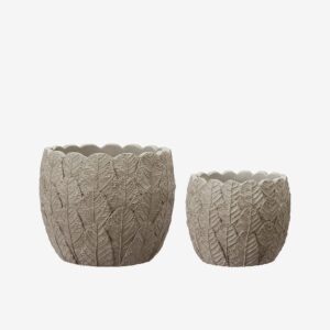 Wikholm Form – Kruka Kaya S/2 – Grå – Krukor & vaser – Från Homeroom