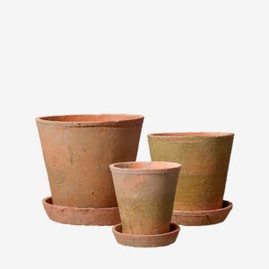 Wikholm Form – Kruka m. fat Alison S/3 – Orange – Krukor & vaser – Från Homeroom