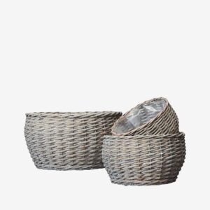 Wikholm Form – Planteringslåda Minna S/3 – Grå – Krukor & vaser – Från Homeroom