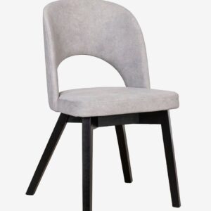 Wood Furniture – Matstol Michelle, ljusgrå, svart – Svart – Stolar – Från Homeroom