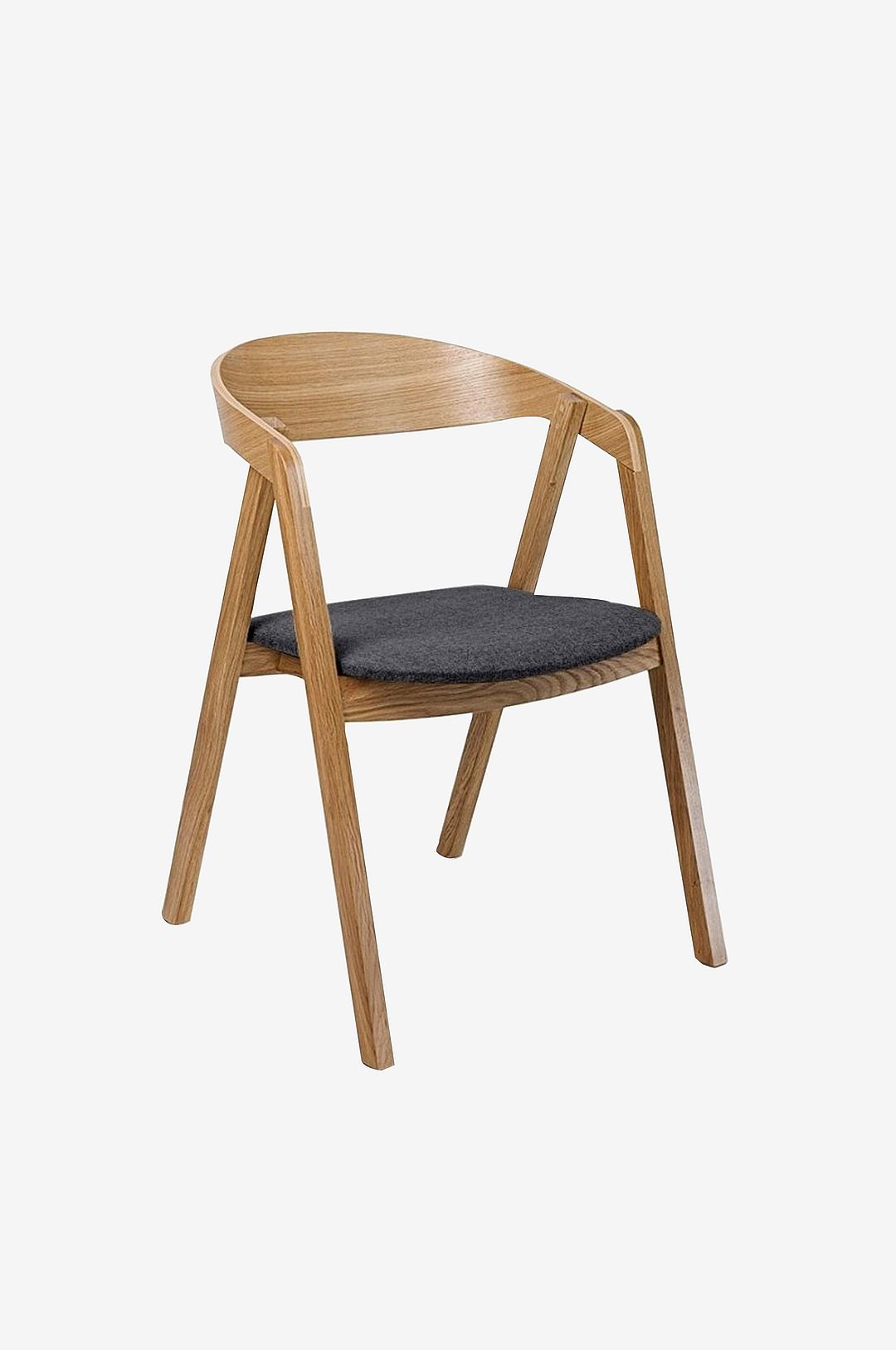 Wood Furniture – Matstol set om två Aldo Tender , mörkgrå – Brun – Stolar – Från Homeroom