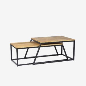 Wood Furniture – Soffbordsset i ek, Combo 2-i-1 – Brun – Soffbord – Från Homeroom