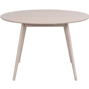 YUMI Matbord Runt 115 Vitpigmenterad ek