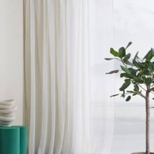 YUNA multifunktionsgardin 1 längd – extra bred Naturvit