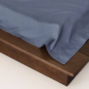 ZACK PERCALE lakan ekologisk Åskblå