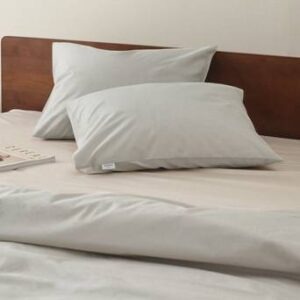 ZACK PERCALE örngott 2-pack – ekologisk Ljusbeige