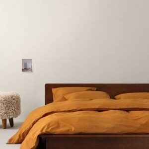 ZACK PERCALE påslakanset dubbelsäng – ekologisk Curry