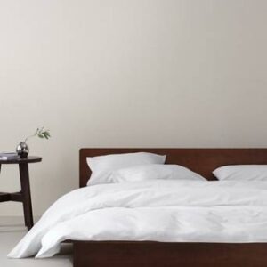 ZACK PERCALE påslakanset dubbelsäng – ekologisk Vit