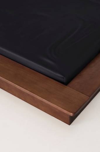 ZACK SATIN dra-på-lakan – ekologisk Svart