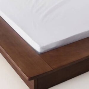 ZACK SATIN dra-på-lakan – ekologisk Vit