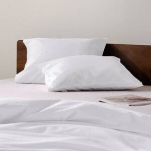 ZACK SATIN örngott 60×50 cm 2-pack – ekologisk Vit