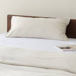 ZACK SATIN örngott 90×50 cm – ekologisk Beige