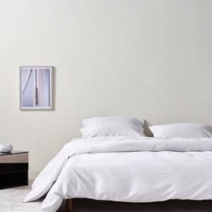 ZACK SATIN påslakanset dubbelsäng – ekologisk Vit