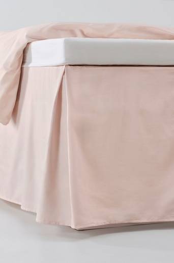 ZACK SATIN sängkappa 60 cm – ekologisk Blekrosa
