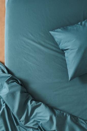 ZACK dra-på-lakan – ekologisk Dalablå