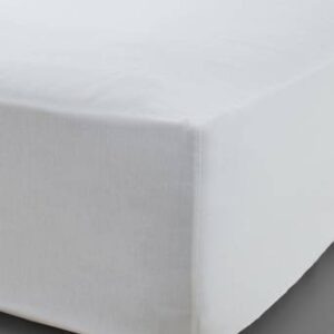 ZACK dra-på-lakan, hög madrass – ekologisk Vit