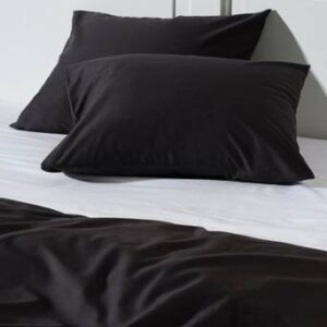 ZACK örngott 2-pack – ekologisk Gråsvart