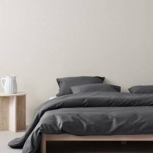ZACK påslakanset dubbelsäng – ekologisk Grå