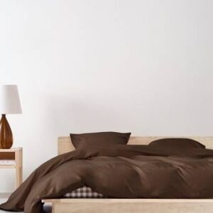 ZACK påslakanset dubbelsäng – ekologisk Kaffe