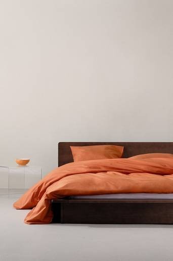 ZACK påslakanset dubbelsäng – ekologisk Orange