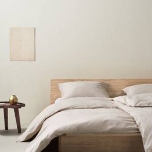 ZACK påslakanset enkelsäng – ekologisk Beige