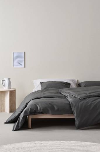 ZACK påslakanset enkelsäng – ekologisk Grå