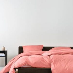 ZACK påslakanset enkelsäng – ekologisk Korallrosa